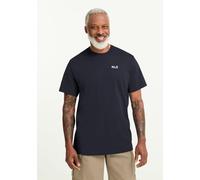 T-Shirt JACK WOLFSKIN "ESSENTIAL T M", Herren, Gr. XXXL (60), schwarznavy, Obermaterial: 100% BAUMWOLLE, Shirts T-Shirt (19318210-XXXL) schwarznavy
