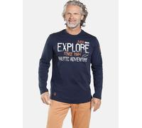 T-Shirt JAN VANDERSTORM "Langarmshirt ELION" Gr. 7XL, blau (dunkelblau) Herren Shirts (18999648-7XL) dunkelblau