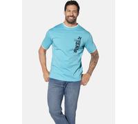 T-Shirt JAN VANDERSTORM "T-Shirt FLEMMING", Herren, Gr. L, blau (türkis), Obermaterial: 100% Baumwolle CO., Shirts T-Shirt (65092015-L) türkis