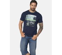 Jan Vanderstorm Comfort Fit T-Shirt Rundhals dunkelblau, Bedruckt