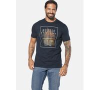 T-Shirt JAN VANDERSTORM "T-Shirt KNUTVIK", Herren, Gr. XL, blau (dunkelblau), Obermaterial: 60% Baumwolle CO. 40% Polyester COOLMAX PES(Coolmax)., Shirts T-Shirt (54174731-XL) dunkelblau