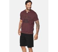 T-Shirt JAN VANDERSTORM "T-Shirt NANTE", Jungen, Gr. 3XL, rot (dunkelrot), Obermaterial: 100% Baumwolle CO., comfort fit normal, Rundhals, Shirts T-Shirt (11160367-XXXL) dunkelrot