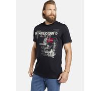 T-Shirt JAN VANDERSTORM "T-Shirt SÖLVE", Herren, Gr. XXL, blau (dunkelblau), Obermaterial: 100% Baumwolle CO., Shirts T-Shirt (25073761-XXL) dunkelblau