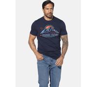Jan Vanderstorm Comfort Fit T-Shirt Rundhals dunkelblau, Bedruckt