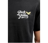 T-Shirt "JJLEGEND TEE SS CREW NECK PLS", Herren, Gr. 3XL, schwarz, Jersey, Obermaterial: 100% Baumwolle, JACK & JONES PLUSSIZE, bedruckt, loose fit normal, Rundhals, Shirts T-Shirt, Baumwolle, locker