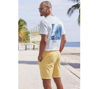 T-Shirt JOHN DEVIN "Printshirt", Herren, Gr. 3XL (64/66), weiß (weiß, bedruckt), Jersey, Obermaterial: 100% Baumwolle, bedruckt, regular fit normal, Rundhals, abgesteppte Kante, Shirts T-Shirt, Kurzar