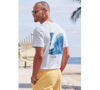 T-Shirt JOHN DEVIN "Printshirt", Herren, Gr. XXL (60/62), weiß (weiß, bedruckt), Jersey, Obermaterial: 100% Baumwolle, bedruckt, regular fit normal, Rundhals, abgesteppte Kante, Shirts T-Shirt, Kurzar