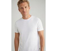 JOOP! Collection T-Shirt mit geripptem Rundhalsausschnitt Modell 'Cosmo' in Offwhite, Größe S