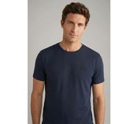 JOOP! Collection T-Shirt mit geripptem Rundhalsausschnitt Modell 'Cosmo' in Dunkelblau, Größe XL