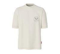 T-Shirt JOOP JEANS "Rovenor", Herren, Gr. L, natural, Single Jersey, Obermaterial: 100% Baumwolle, unifarben, Rundhals, Shirts T-Shirt, normale Passform, großer Rückenprint (74768033-L) natural
