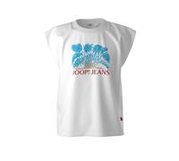 T-Shirt JOOP JEANS "Tosha", Damen, Gr. XL, weiß, Jersey, Obermaterial: 100% Baumwolle, regular fit normal, Rundhals, Shirts T-Shirt, regular fit, mehrfarbiger Print (74615800-XL)