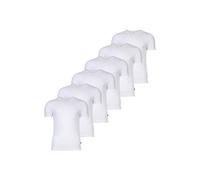 T-Shirt JOOP "T-Shirt Everyday 6er Pack", Herren, Gr. M, weiß, Obermaterial: 95% Baumwolle CO. 5% Elasthan EL., Shirts T-Shirt (61323414-M) weiß