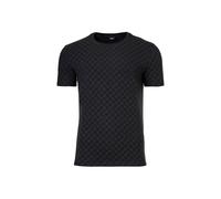 T-Shirt JOOP "Leisure", Herren, Gr. M, schwarz, Obermaterial: 95% Baumwolle, 4% Elasthan, 1% sonstige Fasern, unifarben, modisch, Basic hüftbedeckend, Rundhals, Kurzarm, Shirts, mit Cornflower-Allover