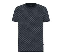 T-Shirt JOOP "Victormanuel", Damen, Gr. XL, dunkelblau, Single Jersey, Obermaterial: 50% Baumwolle, 50% Lyocell, unifarben, regular fit, Rundhals, Shirts T-Shirt, Cornflower Allover (95266406-XL) dunk