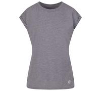 T-Shirt JUST RHYSE "Just Rhyse Damen Rio T-Shirt", Damen, Gr. XL, grau, 90% Baumwolle, 10% Polyester, unifarben, relaxed fit, Rundhals, Shirts T-Shirt (19523342-XL) grau