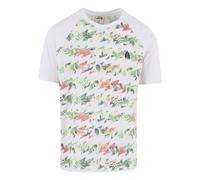 T-Shirt JUST RHYSE "Just Rhyse Herren Samara T-Shirt", Jungen, Gr. XL, weiß, 65% Polyester, 35% Baumwolle, geblümt, relaxed fit, Rundhals, Shirts T-Shirt (36794419-XL) weiß