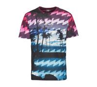 T-Shirt JUST RHYSE "Just Rhyse Just Rhyse Palm Coast T-Shirt", Herren, Gr. L, bunt (colorot), 100% Polyester, mehrfarbig, skinny fit, Rundhals, Shirts T-Shirt (22739244-L) colorot