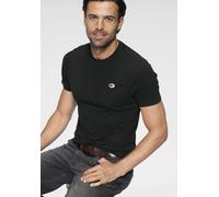 T-Shirt KANGAROOS, Herren, Gr. L (52/54), schwarz, Single Jersey, Obermaterial: 100% Baumwolle, unifarben, normal, Rundhals, Shirts T-Shirt, Kurzarm, unifarben, Rundhals, aus Baumwolle, aus Single Jer