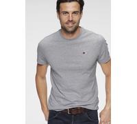 T-Shirt KANGAROOS, Herren, Gr. M (48/50), grau (grau, meliert), Single Jersey, Obermaterial: 90% Baumwolle, 10% Viskose, meliert, normal, Rundhals, Shirts T-Shirt, Kurzarm, unifarben, Rundhals, aus Ba