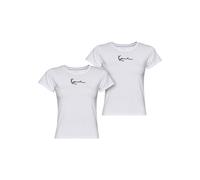 Karl Kani Damen KW234-056-2 Small Signature 2-Pack Essential Tight Tee White, L