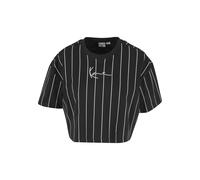 T-Shirt KARL KANI "Karl Kani Damen", Damen, Gr. XXS, schwarz-weiß (schwarz, weiß), 100% Baumwolle, gestreift, normal, Rundhals, Shirts T-Shirt (54839216-XXS) schwarz, weiß