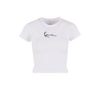 Karl Kani Frauen T-Shirt Kk Small Signature Short Tall in weiß M weiß