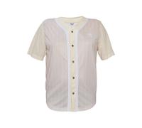 T-Shirt KARL KANI "Karl Kani Herren", Damen, Gr. L, sanftes weiß, weiß, 100% Polyester (Recycelt), gestreift, loose fit, V-Ausschnitt, Shirts T-Shirt (45362467-L) sanftes weiß, weiß