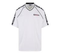Herren T-Shirt - Sports Shadow Stripe Jersey - White,L,Weiß