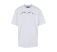 Karl Kani Herren KM241-059-1 Autograph Heavy Jersey Boxy Tee White, S