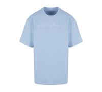 Karl Kani Herren KM241-059-4 Autograph Heavy Jersey Boxy Tee Light Blue, XS