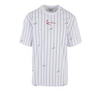 T-Shirt KARL KANI "Karl Kani Herren", Herren, Gr. XS, weiß (weiß, schwarz), 100% Baumwolle, bedruckt, oversize, Rundhals, Shirts T-Shirt (13516064-XS) weiß, schwarz