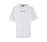 Karl Kani Herren Small Signature Blue Logo Tee White, S