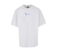 T-Shirt KARL KANI "Karl Kani Herren Karl Kani Small Signature Blue Logo Tee", Herren, Gr. XL, weiß, 100% Baumwolle, oversize, Rundhals, Shirts T-Shirt (75842130-XL) weiß