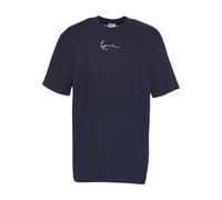 T-Shirt KARL KANI "Karl Kani Herren KKMQ22001NVY Small Signature Tee", Damen, Gr. XXL, navy, 100% Baumwolle, unifarben, normal, Rundhals, Shirts T-Shirt (13074858-XXL) navy