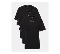 T-Shirt KARL KANI "Karl Kani Herren KM223-101-2 KK 3-Pack Essential Tee", Damen, Gr. S, schwarz, 100% Baumwolle, bedruckt, oversize, Rundhals, Shirts T-Shirt (15628610-S) schwarz