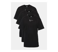 T-Shirt KARL KANI "Karl Kani Herren KM223-101-2 KK 3-Pack Essential Tee", Herren, Gr. L, schwarz, 100% Baumwolle, bedruckt, oversize, Rundhals, Shirts T-Shirt (15628610-L) schwarz