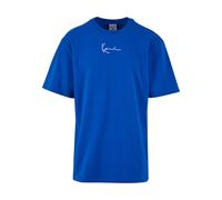 T-Shirt KARL KANI "Karl Kani Herren KM232-032-1 KK Small Signature Print Tee", Damen, Gr. XS, blau, 100% Baumwolle, bedruckt, loose fit, Rundhals, Shirts T-Shirt (99577031-XS) blau
