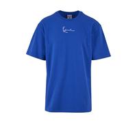 T-Shirt KARL KANI "Karl Kani Herren KM232-032-1 KK Small Signature Print Tee", Herren, Gr. XS, blau, 100% Baumwolle, bedruckt, loose fit, Rundhals, Shirts T-Shirt (99577031-XS) blau