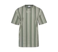 Karl Kani Herren KM233-025-1 KK Small Signature Striped Tee Dusty Green/Off White, XL