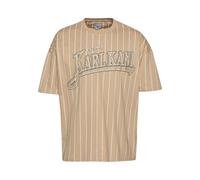 Karl Kani Herren KM234-001-2 KK Trekking Boxy Pinstripe Tee Sand/White, M