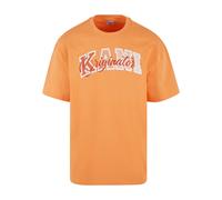 T-Shirt KARL KANI "Karl Kani Herren KM242-001-3 Karl Kani Serif Originator Tee", Damen, Gr. S, apricot, 100% Baumwolle, bedruckt, loose fit, Rundhals, Shirts T-Shirt (89829366-S) apricot