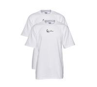 Karl Kani Herren Small Signature 2-Pack Essential Tee White, M