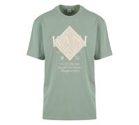 T-Shirt KARL KANI "Karl Kani Kani Music Paisley Print T-Shirt", Damen, Gr. S, grün, 100% Baumwolle, bedruckt, oversize, Rundhals, Shirts T-Shirt (41941756-S) grün