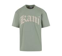 T-Shirt KARL KANI "Karl Kani Kani Paisley Letter T-Shirt", Herren, Gr. S, grün, 100% Baumwolle, bedruckt, normal, Rundhals, Shirts T-Shirt (69011046-S)