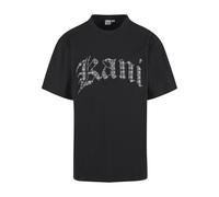 T-Shirt KARL KANI "Karl Kani Kani Paisley Letter T-Shirt", Herren, Gr. S, schwarz, 100% Baumwolle, bedruckt, oversize, Rundhals, Shirts T-Shirt (66071565-S)