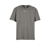 Karl Kani Small Signature Essential Pinstripe Tee M Anthracite/White