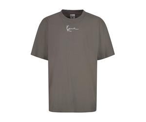 T-Shirt KARL KANI "Karl Kani Karl Kani Small Signature Essential Tee", Herren, Gr. L, grau (anthrazit), 100% Baumwolle, bedruckt, normal, Rundhals, Shirts T-Shirt (88657011-L) anthrazit