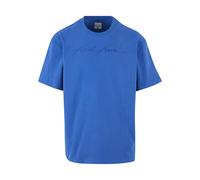 T-Shirt KARL KANI "Karl Kani KK Autograph Heavy Jersey Boxy Tee", Herren, Gr. XS, blau, 100% Baumwolle, oversize, Rundhals, Shirts T-Shirt (63449229-XS) blau
