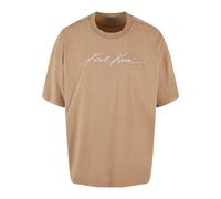T-Shirt KARL KANI "Karl Kani KK Autograph Washed Boxy Tee" Gr. XXL, beige (sand) Herren Shirts (54468910-XXL) sand