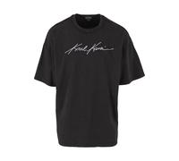 T-Shirt KARL KANI "Karl Kani KK Autograph Washed Boxy Tee", Herren, Gr. M, schwarz, 100% Baumwolle, bedruckt, oversize, Rundhals, Shirts T-Shirt (26880232-M) schwarz